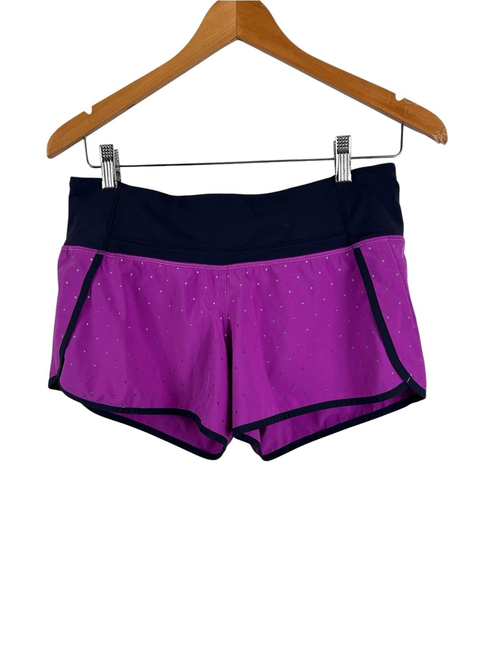 Lululemon Women’s Active Dot Print Purple Running Shorts